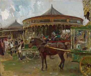 The Carousel Artwork by Sir Alfred James Munnings