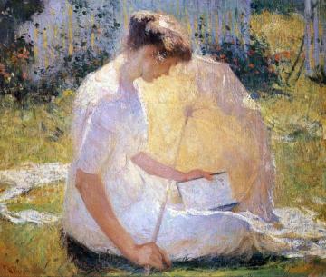The Reader Artwork by Frank Weston Benson