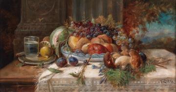 Still Life With Fruit Artwork by Hans Zatzka