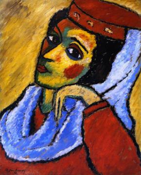 Macedonian Woman Artwork by Alexej Jawlensky