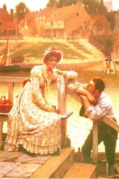 Courtship Artwork by Edmund Blair Leighton