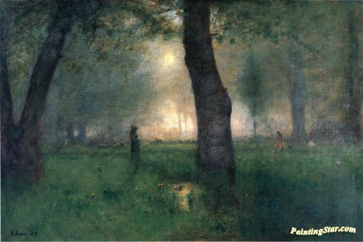 The Trout Brook Artwork by George Inness