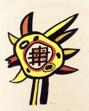 Sunflower Artwork by Fernand Léger