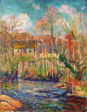 Spring at Pont Aven Artwork by Henry Moret