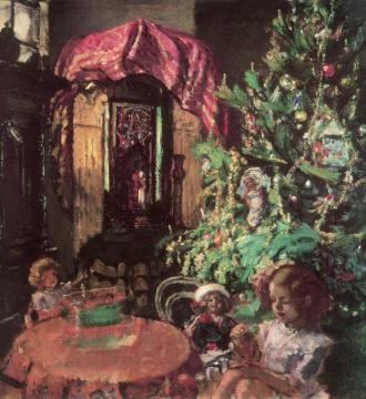 Züzü under the Christmas Tree Artwork by Istvan Csok