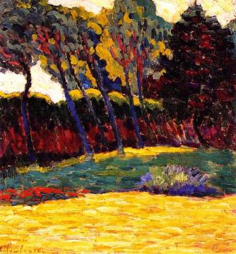 Green Trees Artwork by Alexej Jawlensky