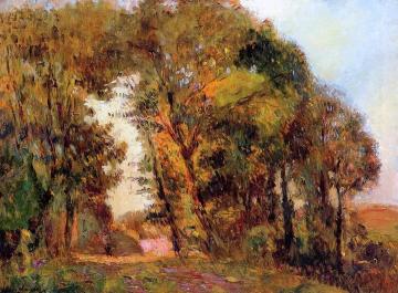 The Forest in Autumn near Rouen Artwork by Albert Lebourg