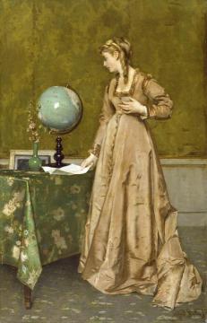 News from Afar Artwork by Alfred Stevens