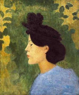Girl In A Black Hat Artwork by Aristide Maillol