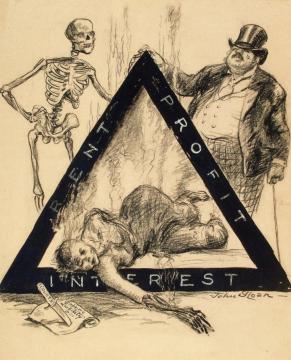 The Triangle Shirtwaist Factory Fire Artwork by John Sloan