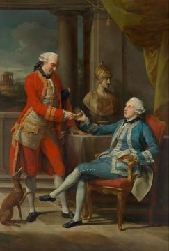 Sir Sampson Gideon And An Unidentified Companion Artwork by Pompeo Batoni