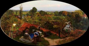 An English Autumn Afternoon Artwork by Ford Madox Brown