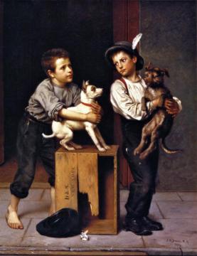 The Challange Artwork by John George Brown