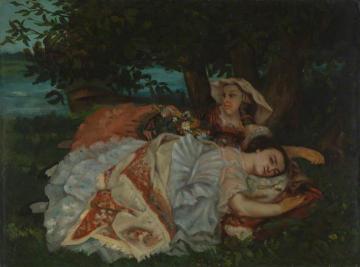 Young Ladies On The Banks Of The Seine Artwork by Gustave Courbet