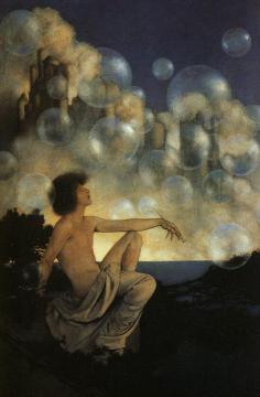 Air Castles Artwork by Maxfield Parrish