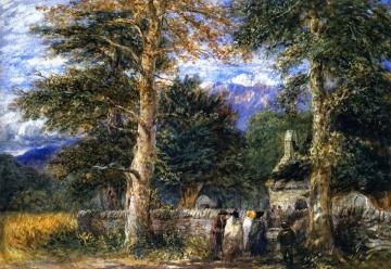 Bettws-y-Coed Church Artwork by David Cox