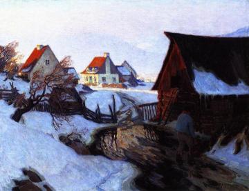 Early Morning On March Artwork by Clarence Gagnon
