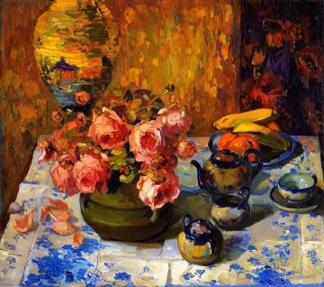 Still Life, Roses Artwork by Franz Bischoff