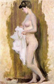 Standing Nude with Towel Artwork by Pierre Bonnard