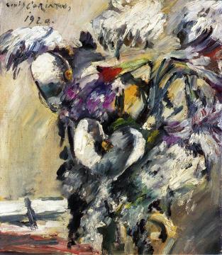 Chrysanthemums and Callas Artwork by Lovis Corinth