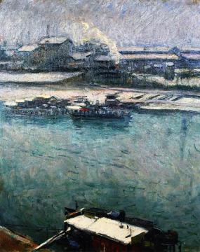 Quai De Javel Artwork by Emile-othon Friesz