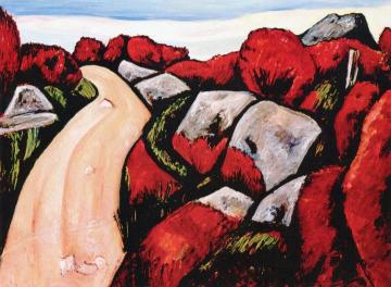 Blueberry Highway, Dogtown Artwork by Marsden Hartley