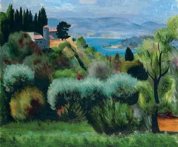 Paysage à Sanary Artwork by Moise Kisling