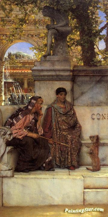 In the Time of Constantine Artwork by Sir Lawrence Alma Tadema
