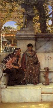 In the Time of Constantine Artwork by Sir Lawrence Alma Tadema