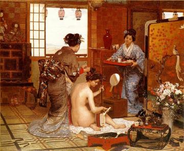 The Japanese Toilette Artwork by Marie-Francois Firmin-Girard