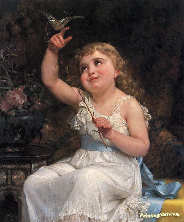 Her New Friend Artwork by Emile Munier