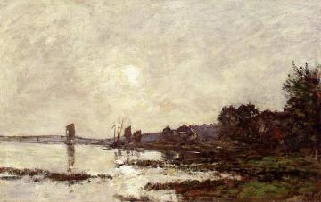 Inlet at Faou Artwork by Eugène-Louis Boudin