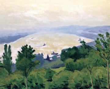 The Seine at Vieux Port Artwork by Albert Marquet