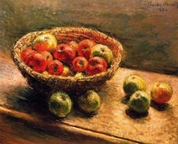 A Basket of Apples Artwork by Claude Oscar Monet