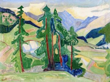 Engadine Landscape Artwork by Turo Pedretti