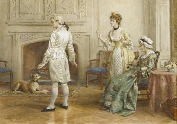 The New Coat Artwork by George Goodwin Kilburne