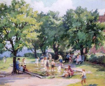 Afternoon At The Playground Artwork by Mabel May Woodward