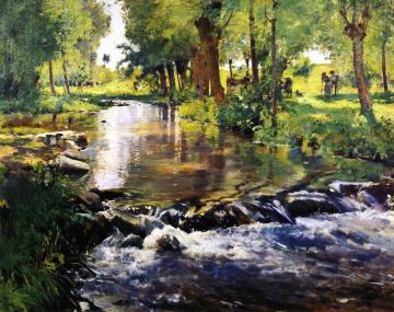 The Stream, Giverny Artwork by William Blair Bruce