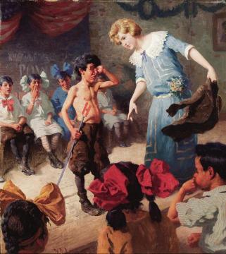 The Chastised Pupil Artwork by William Robinson Leigh