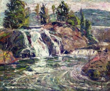 Waterfall Artwork by Ernest Lawson