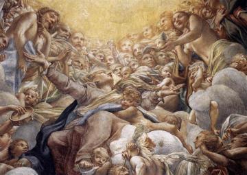 Assumption of the Virgin (detail) Artwork by Correggio