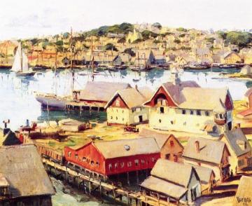 Gloucester Harbor Artwork by Max Kuehne