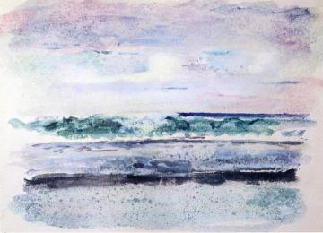 Study of Surf, Breaking on Outsiide Reef Tautira, Taiarapu, Tahiti, March 1891 Artwork by John La Farge