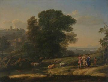 Landscape with Cephalus and Procris Reunited by Diana Artwork by Claude Lorrain