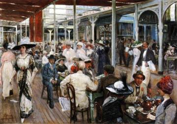 The Terrace Cafe, Mar Del Plata, Argentina Artwork by Eugenio Alvarez Dumont