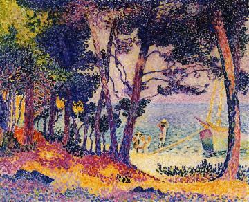A Pine Wood, Provence Artwork by Henri Edmond Cross
