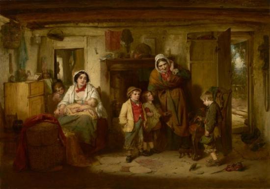 The Mitherless Bairn Artwork by Thomas Faed