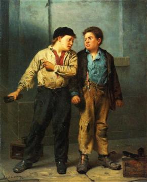 The Quarrel Artwork by John George Brown