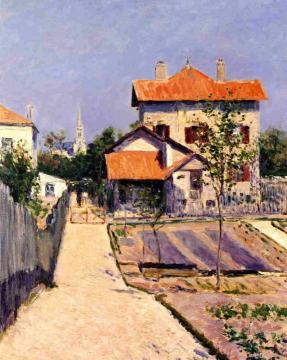 The Artist's House at Petit Gennevilliers Artwork by Gustave Caillebotte