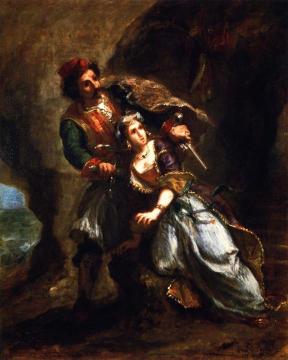 The Bride of Abydos Artwork by Eugène Delacroix